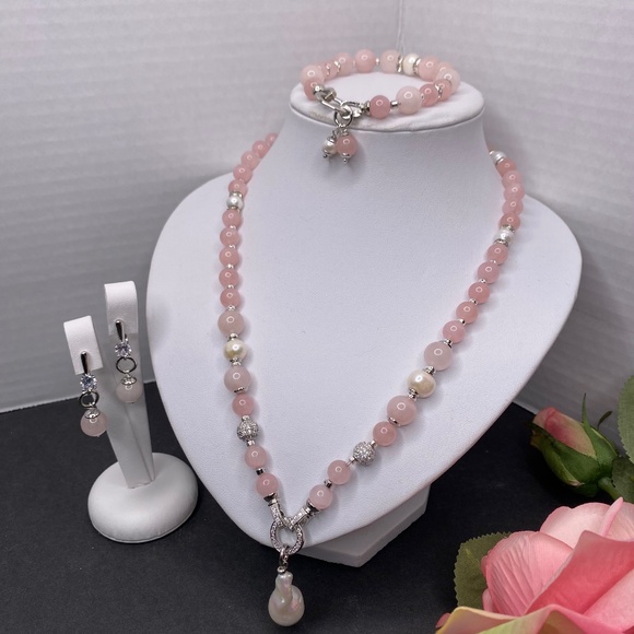 Natural gemstone jewellery set. - Picture 1 of 14